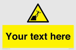 Custom Warning unstable cliff edge